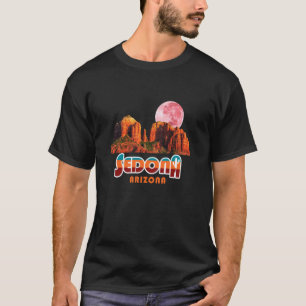 Cathedral Rock Sedona Arizona Vintage Retro Reise T-Shirt