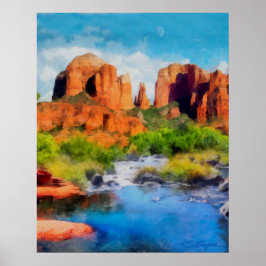 "Cathedral Rock" "Sedona Art" Poster
