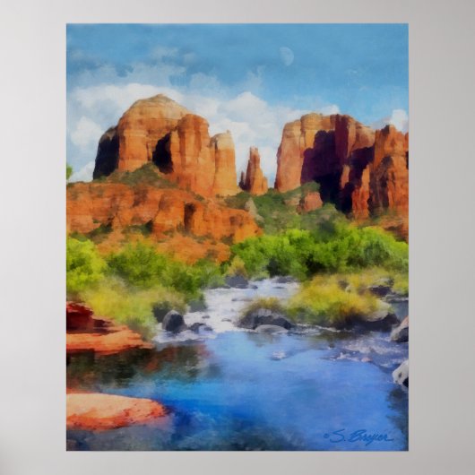 "Cathedral Rock" "Sedona Art" Poster (Vorne)