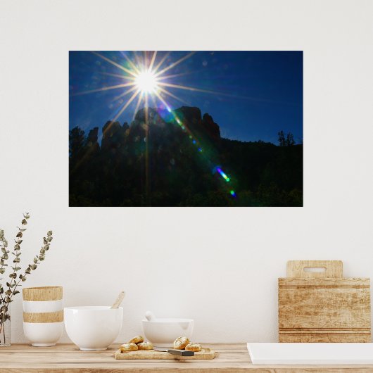 Cathedral Rock Vortex horizontal Poster (Küche)