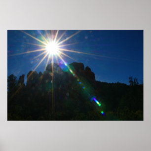 Cathedral Rock Vortex horizontal Poster