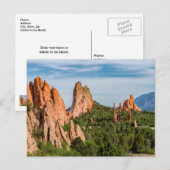 Cathedral Spires Formation Colorado Postkarte (Vorne/Hinten)