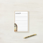 Cathedral Stained Glass Window War Room Prayer Post-it Klebezettel (Auf Schreibtisch)