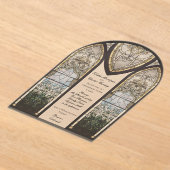 Cathedral Style Stained Glass Effect Wedding Acryleinladungen (Ablage )