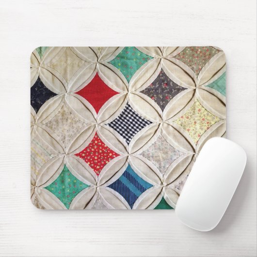 Cathedral Window Quilt Mouse Pad Mousepad (Mit Mouse)