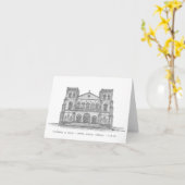 Cathédrale Notre-Dame, Bangui, C.A.R. Karte (Gelbe Blume)