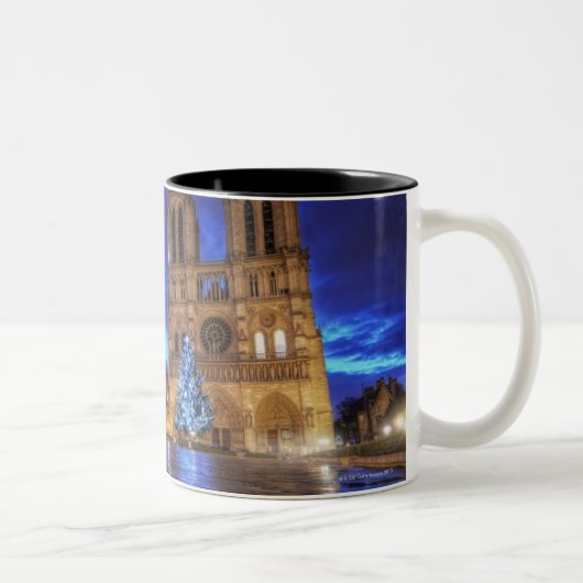 Cathédrale Notre-Dame de Paris Zweifarbige Tasse (Rechts)