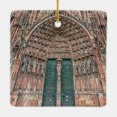 Cathedrale Notre-Dame, Straßburg, Frankreich Keramikornament (Rückseite)