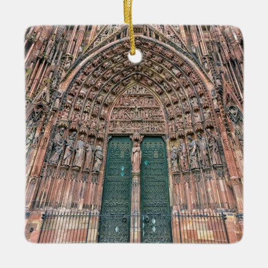 Cathedrale Notre-Dame, Straßburg, Frankreich Keramikornament (Vorderseite)
