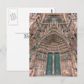 Cathedrale Notre-Dame, Straßburg, Frankreich Postkarte (Vorne/Hinten)