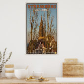 Cathédrale Notre Dame und Bäume Poster (Küche)