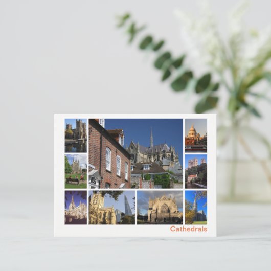 Cathedrals-Multi-Image Postkarte (Stehend Vorderseite)