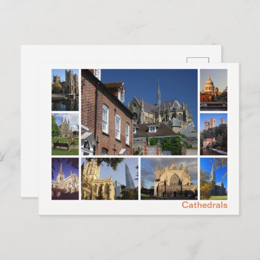 Cathedrals-Multi-Image Postkarte (Vorne/Hinten)