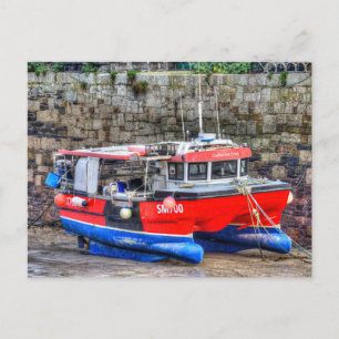 Catherine Anne Boat Newquay Harbor Postkarte