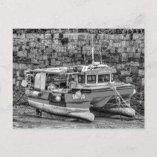 Catherine Anne Fischerboot Newquay Hafen Postkarte