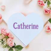 Catherine Aqua Mint Heart Notebook Notizblock
