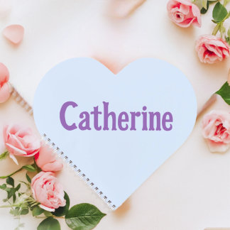 Catherine Aqua Mint Heart Notebook Notizblock