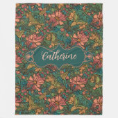 Catherine Art Nouveau Fleece Blanket (Vorderseite)