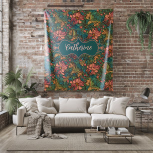 Catherine Art Nouveau Fleece Blanket