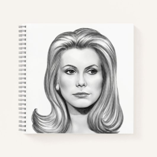 Catherine Deneuve Notizblock (Vorderseite)