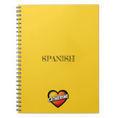 Catherine Heart Yellow Notizblock (Vorderseite)