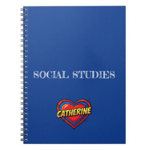 Catherine Herz Blau Notizblock