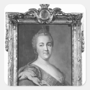 Catherine II Quadratischer Aufkleber