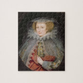 Catherine Killigrew, Dame Jermyn, 1614 (Öl auf Puzzle (Vertikal)