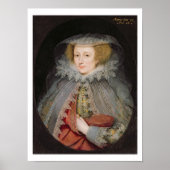Catherine Killigrew, Lady Jermyn, 1614 (Öl auf Pfa Poster (Vorne)