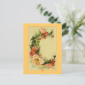 Catherine Klein Blume Alphabet C Chrysanthemen Postkarte (Stehend Vorderseite)