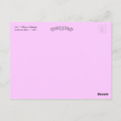 Catherine Klein Blume Alphabet Letter A Postkarte (Rückseite)