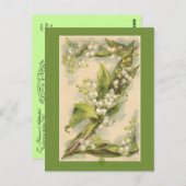 Catherine Klein Blume Alphabet Z Lily of Valley Postkarte (Vorne/Hinten)