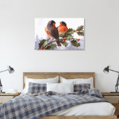 Catherine Klein: Robins über Holly Leinwanddruck (Insitu (Schlafzimmer))
