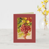 Catherine Klein Trauben. KARTENBRÜCHE Karte (Gelbe Blume)