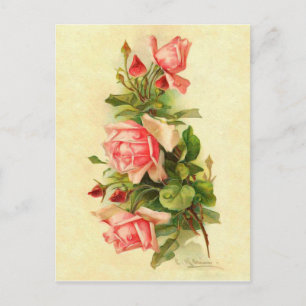 Catherine Klein Viktorianischer Blumenrosenstrauß Postkarte