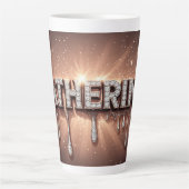 Catherine Name in tropfendem Gold Milchtasse (Vorderseite)
