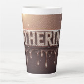 Catherine Name in tropfendem Gold Milchtasse (Vorderseite)