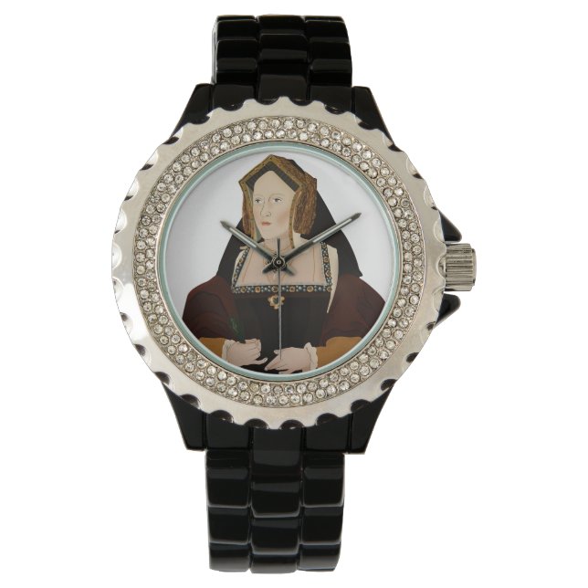 Catherine of Aragon - historische Illustrationen Armbanduhr (Vorderseite)