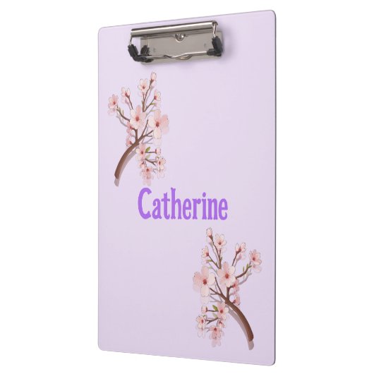 Catherine Sakura Blossom Branch Heart Klemmbrett (Links)