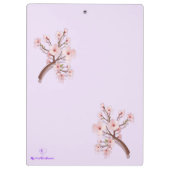 Catherine Sakura Blossom Branch Heart Klemmbrett (Rückseite)