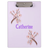 Catherine Sakura Blossom Branch Heart Klemmbrett (Vorderseite)