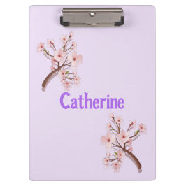 Catherine Sakura Blossom Branch Heart Klemmbrett