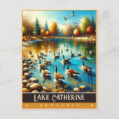 Catherine-See, Arkansas | Vintage Malerei Postkarte (Vorderseite)