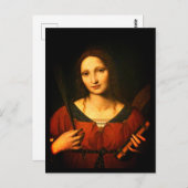 Catherine von Alexandria (Bernardino Luini) Postkarte (Vorne/Hinten)