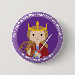 Catherine von Alexandria Button