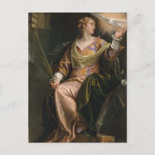 Catherine von Alexandria im Gefängnis Postkarte (Vorderseite)