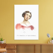 Catherine von Alexandria Portrait Painting Leinwanddruck (Insitu (Wohnzimmer))