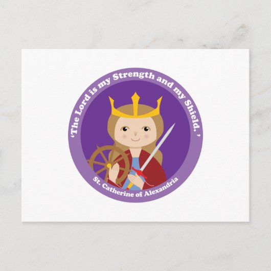 Catherine von Alexandria Postkarte (Vorderseite)