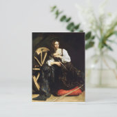 Catherine von Alexandria von Caravaggio (1598) Postkarte (Stehend Vorderseite)