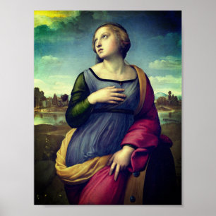 Catherine von Alexandria von Raphael Poster